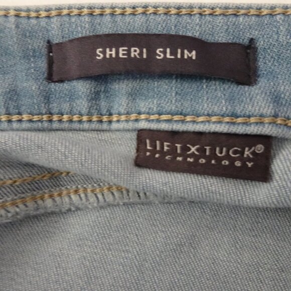 NYDJ Sheri Slim Ankle Jeans Women's Plus Size 22W Blue Stretch Denim - Picture 8 of 12